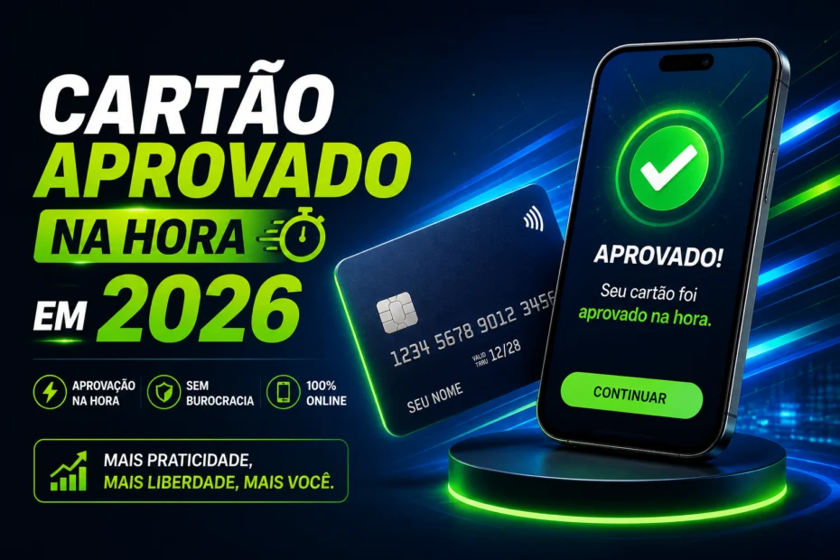 Cartão aprovado na hora em 2026